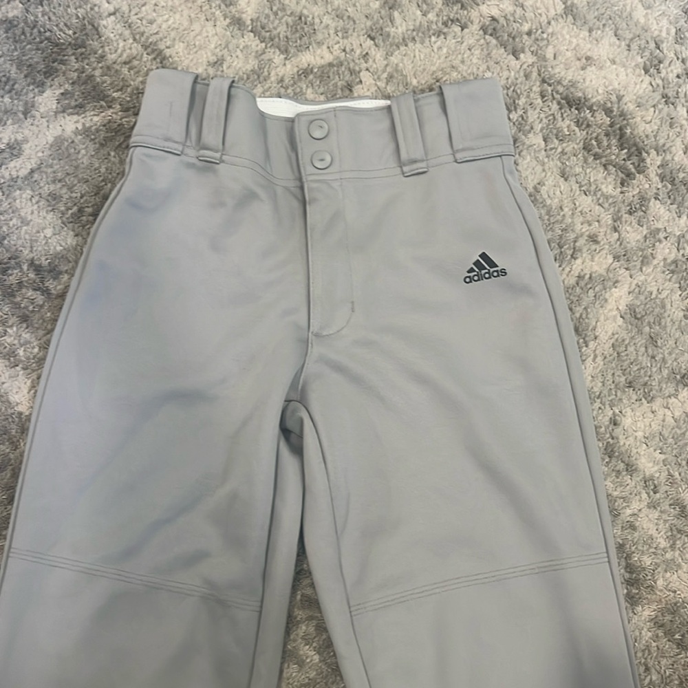 Adidas Kids Light Gray softball pants size small